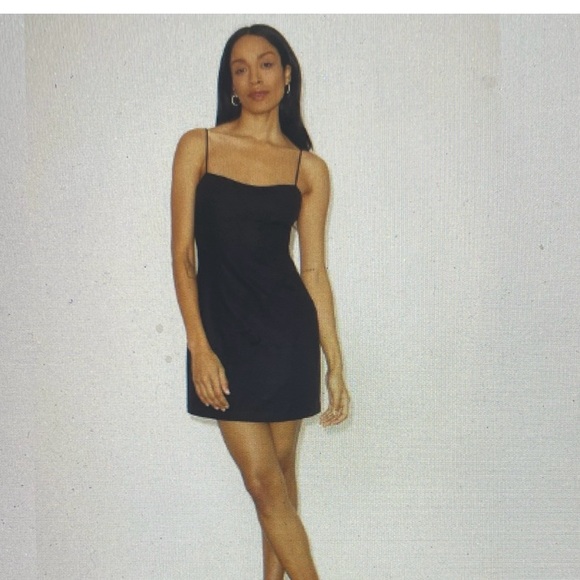 Dynamite  Sleeveless Black Mini Dress Spaghetti Strap‎ Summer Party Cocktail XL - Picture 1 of 6
